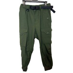 Adidas Yohji Yamamoto Y-3 Men’s Unisex Cuffed Cargo Pants Green XS Tapered Ankle